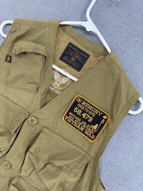 Vtg Alpha Industries Type C-1 Emergency Sustanance Vest Mens S Made In USA